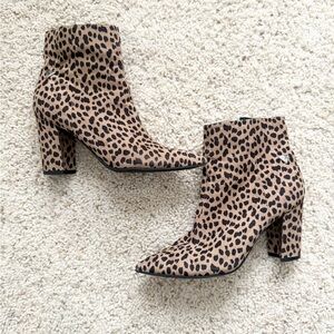 Guess Animal Print Ankle Boots